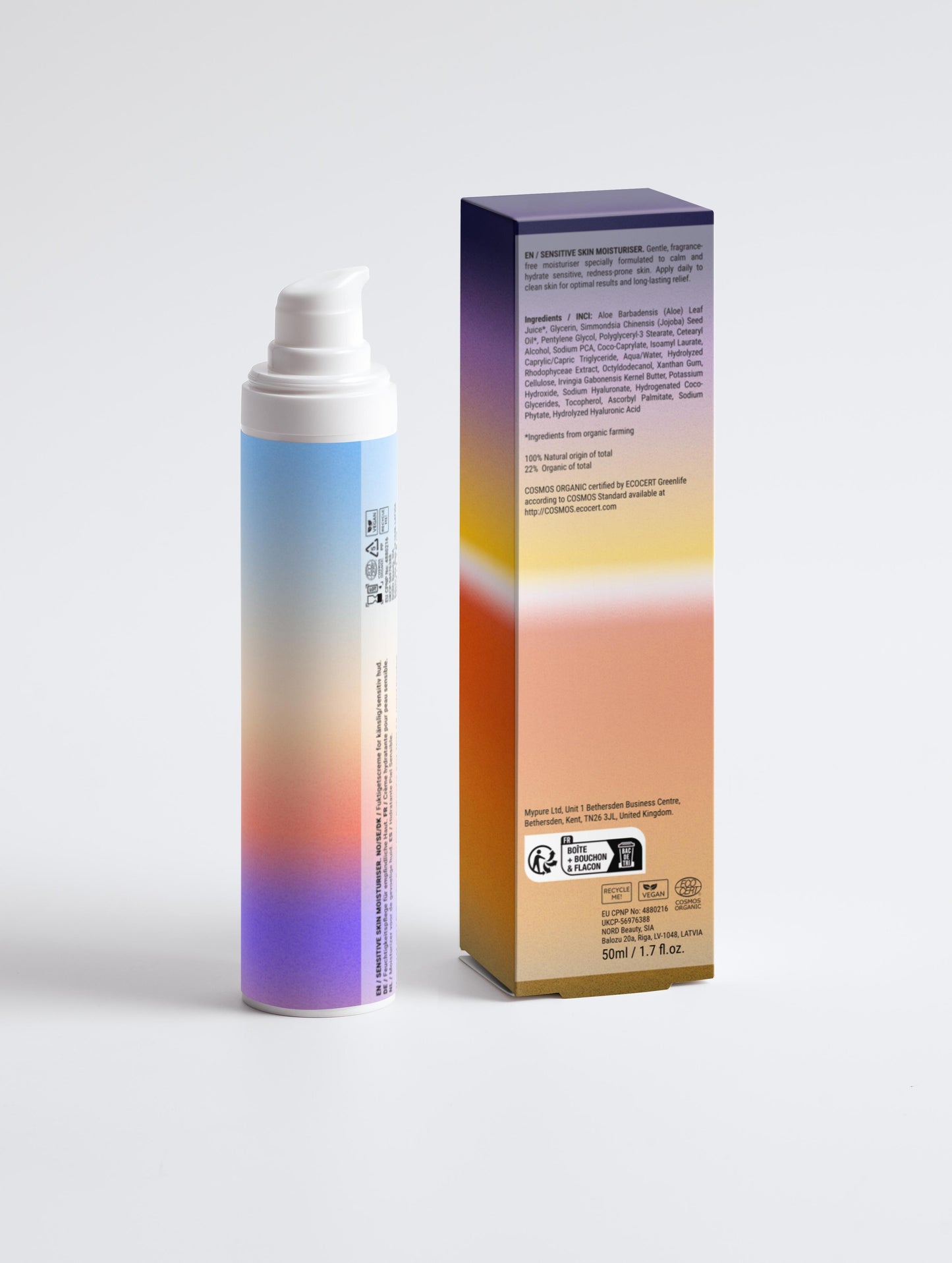Sensitive Skin Moisturiser, Fragrance Free